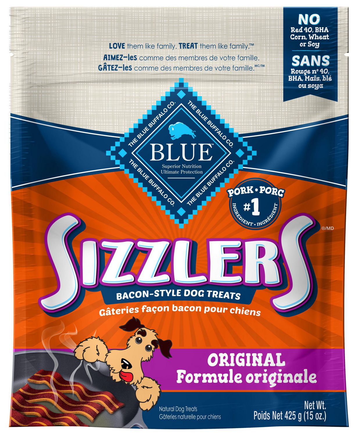 Sizzlers Bacon-Style Dog Treats