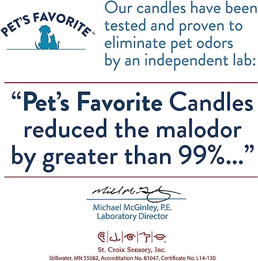 Pet-Friendly Scented and Odor Eliminating Candle
