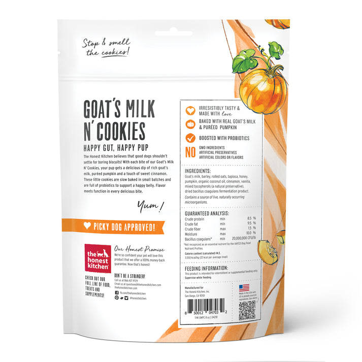Pumpkin & Cinnamon Goat's Milk Cookies