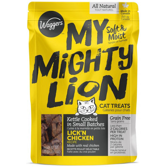Soft and Chewy My Mighty Lion Cat Treats-Lick'n Chicken