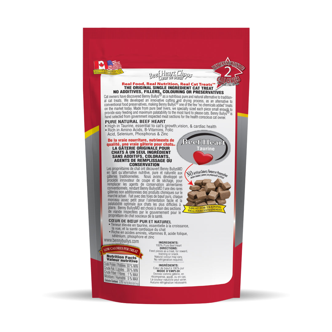 Beef Liver Plus Beef Heart Cat Freeze Dried Treats