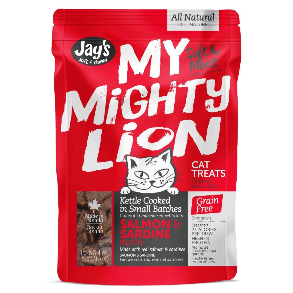 Soft and Chewy My Mighty Lion Cat Treats-Salmon & Sardine