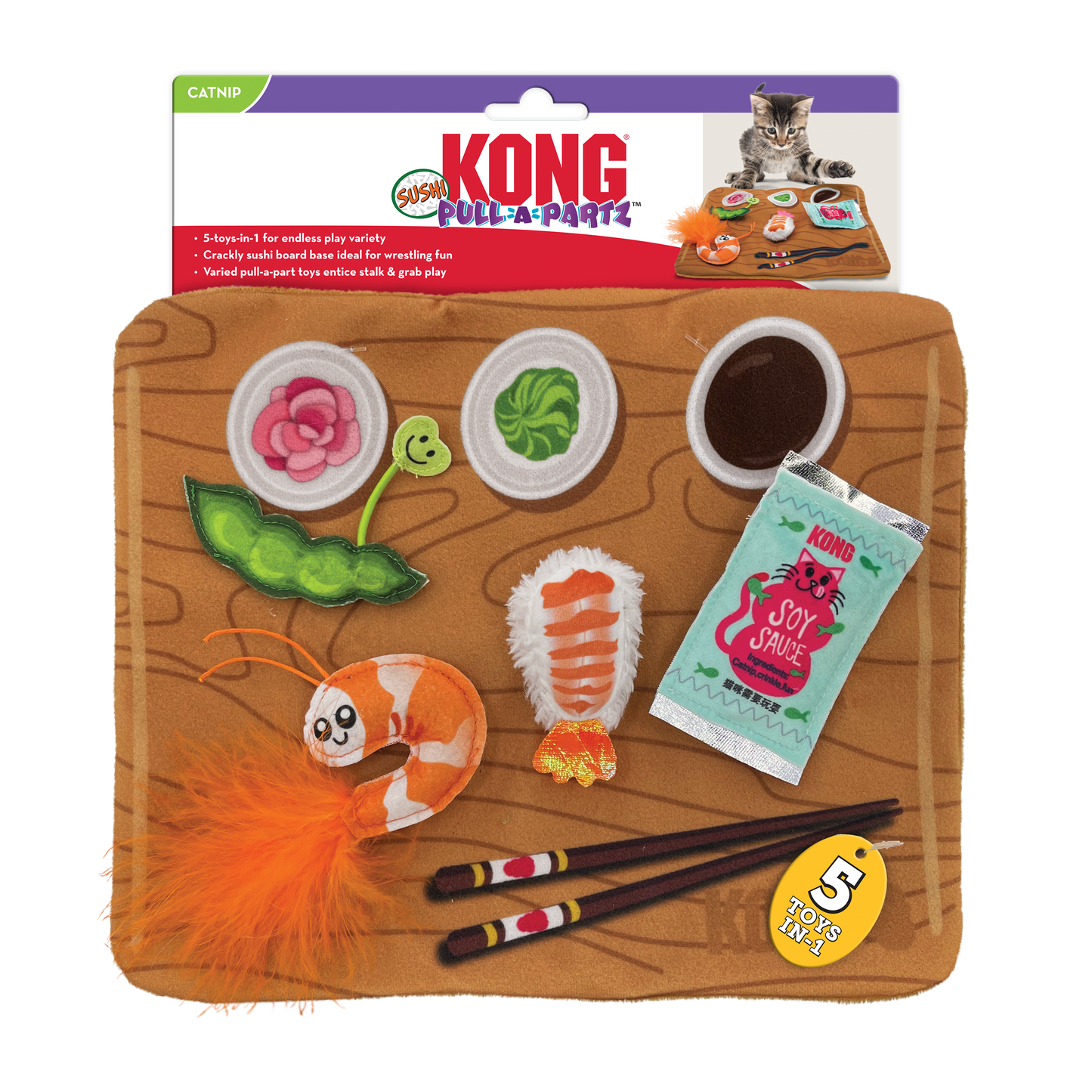 Pull-A-Partz Sushi’s 5-toys-in-1