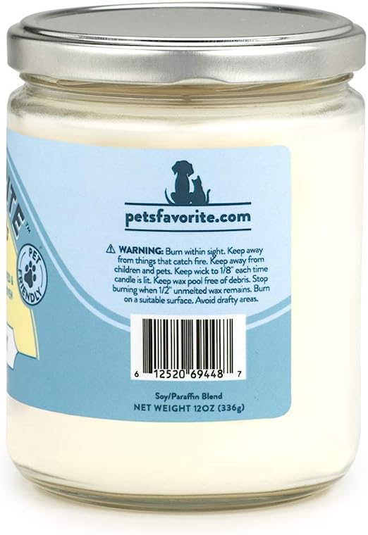 Pet-Friendly Scented and Odor Eliminating Candle