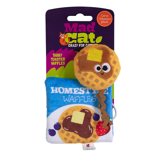 Tabby Toaster Waffles Burrow Puzzle Cat Toy