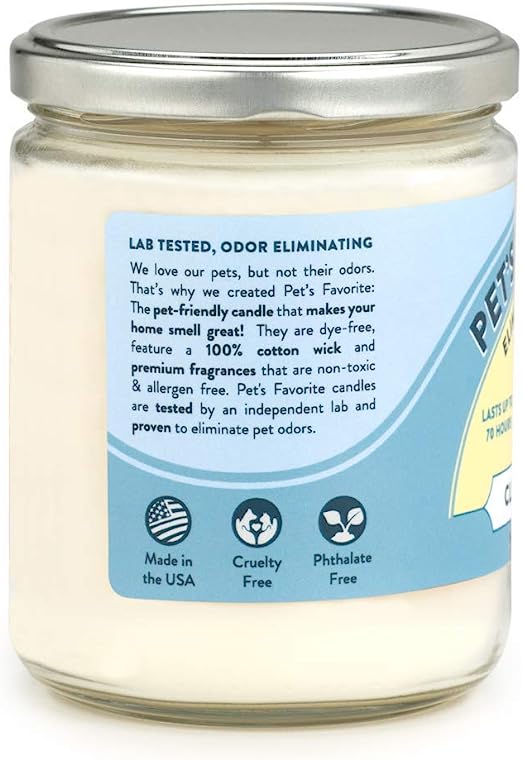 Pet-Friendly Scented and Odor Eliminating Candle