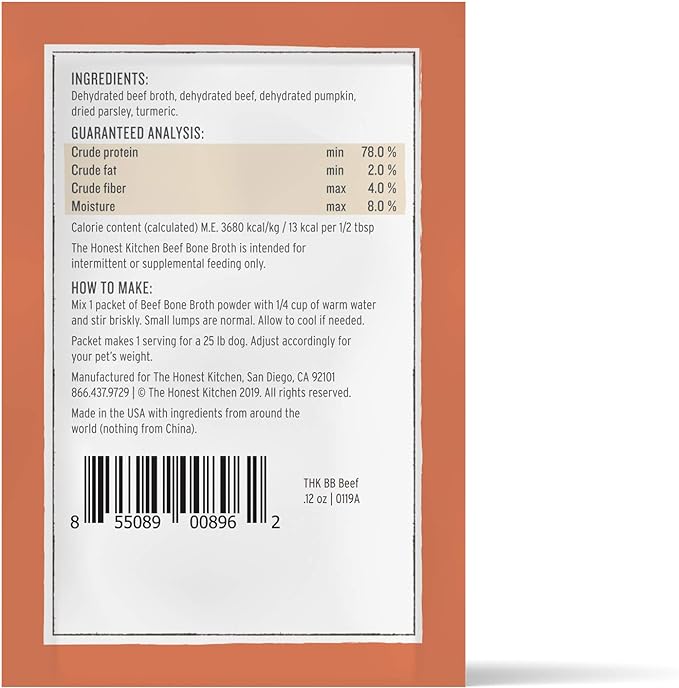 Daily Booster Instant Beef Bone Broth with Turmeric