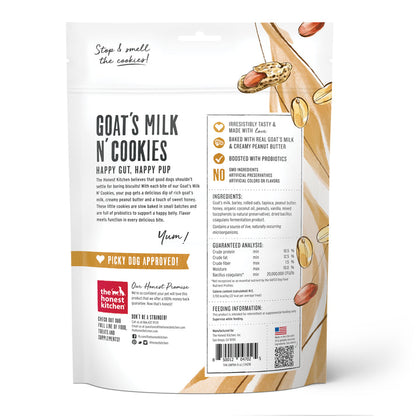 Peanut Butter & Honey Goat's Milk Cookies