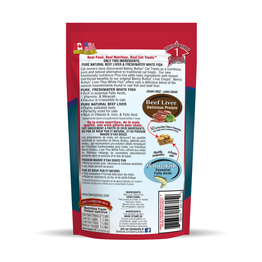 Beef Liver Plus Fish Cat Freeze Dried Treats