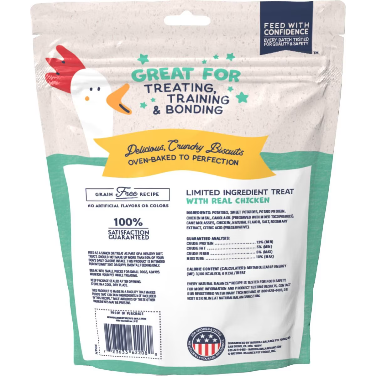 Bite size crunchy biscuit for dogs