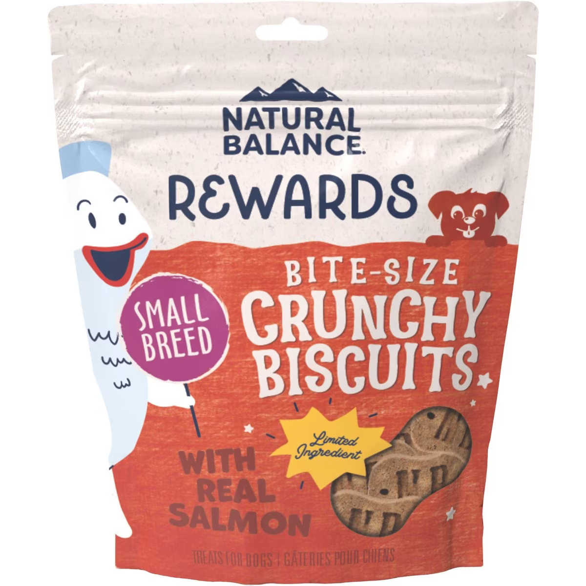 Bite size crunchy biscuit for dogs