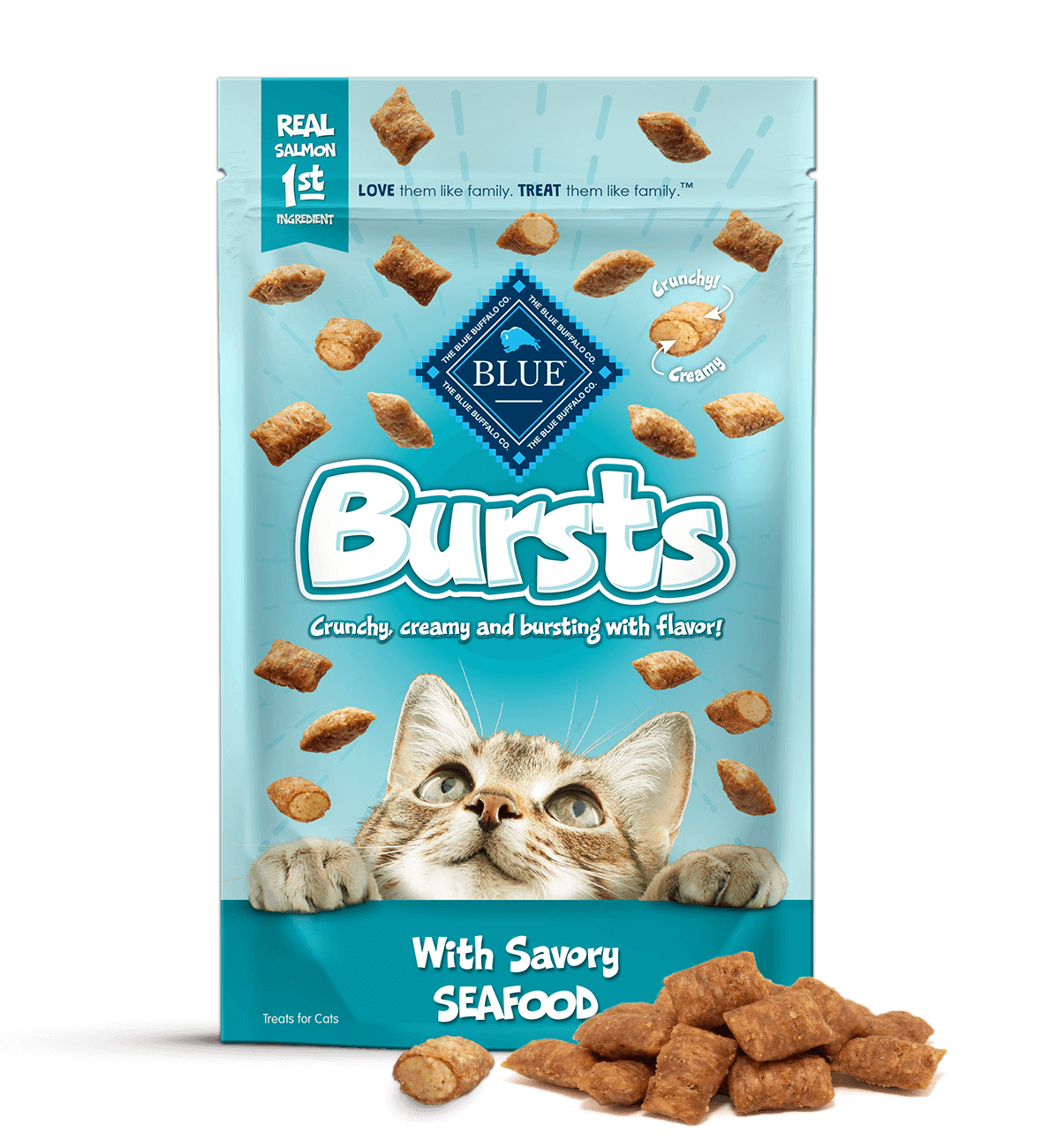 Crunchy and Creamy Savory Seafood Cat treats