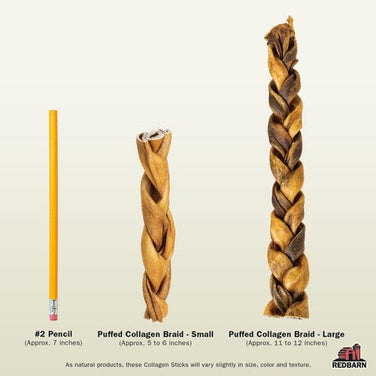 Puffed Collagen Braid - 6''